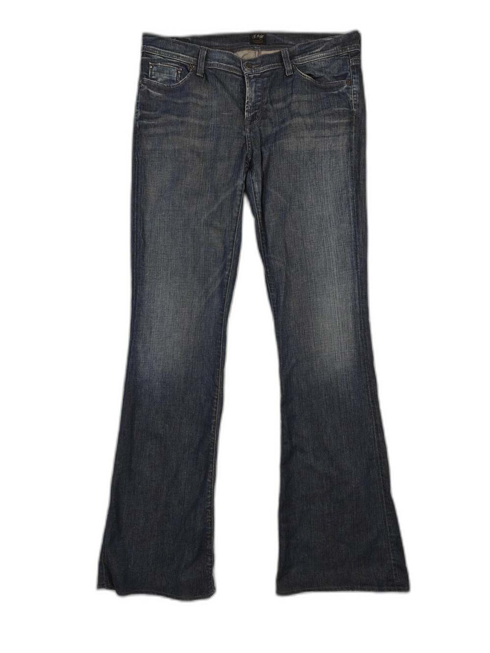 Citizens Of Humanity Womens Ingrid Low Rise Flare Jeans Blue Size 32